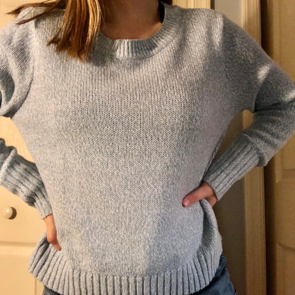 frost blue sweater